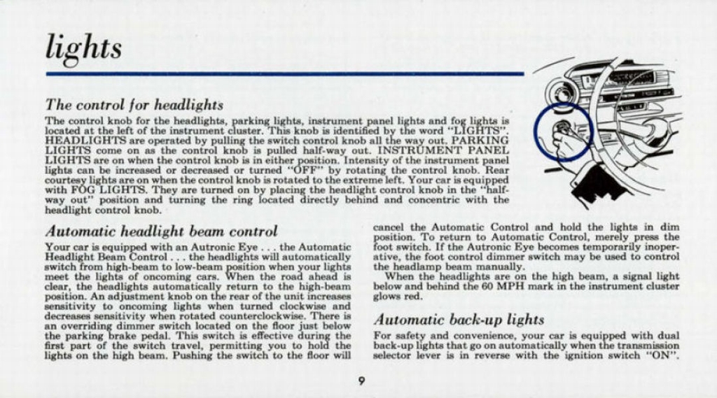 1959 Cadillac Eldorado Owners Manual Page 21